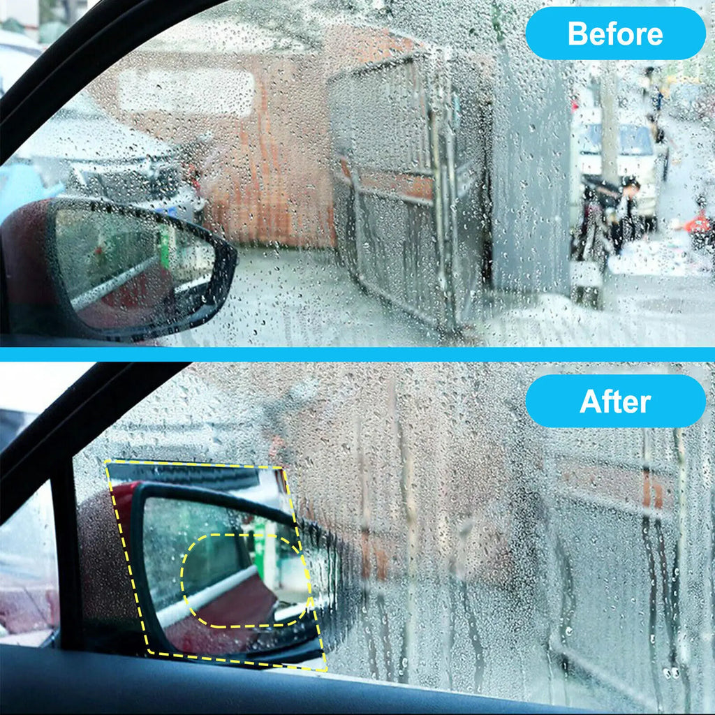 4pcs Car Rearview Mirror Protective Film Side Windows Sticker, Anti Fog Glare Premium Automotive Accessory