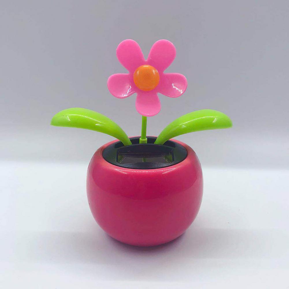 Fashion Car Ornament Solar Powered Cartoon Vibrant Ornamental Gifts Automobile Premium Automotive Accessory