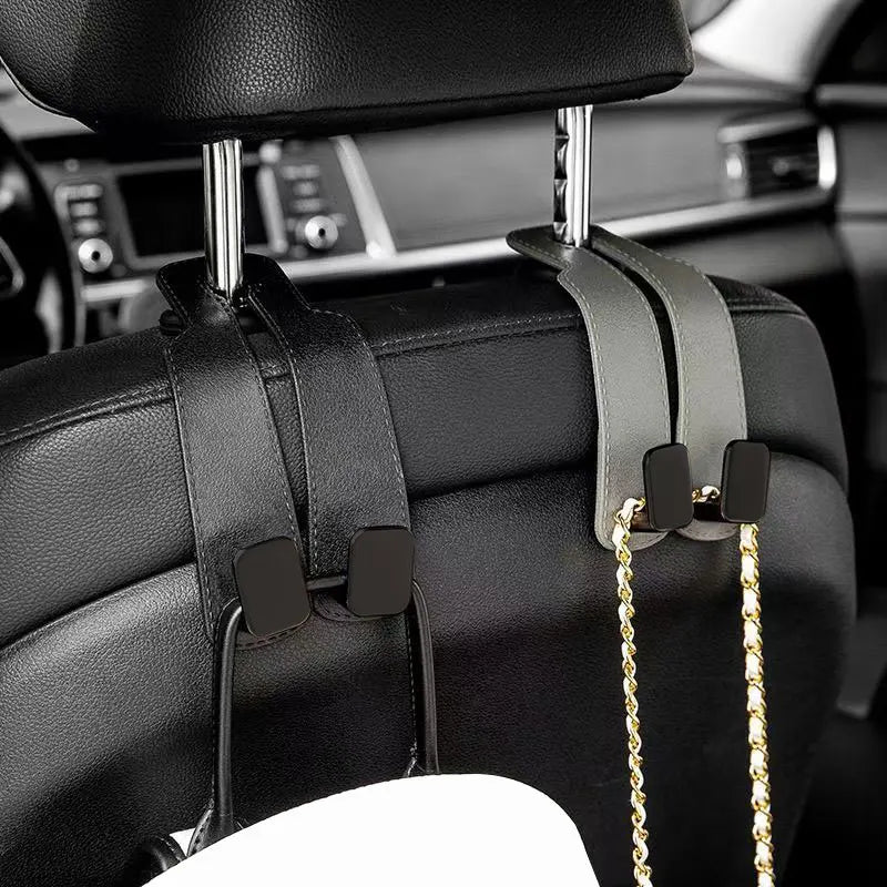 Car Headrest Hooks Hanger for Bags Seat Back Organizer Holder Clips Auto