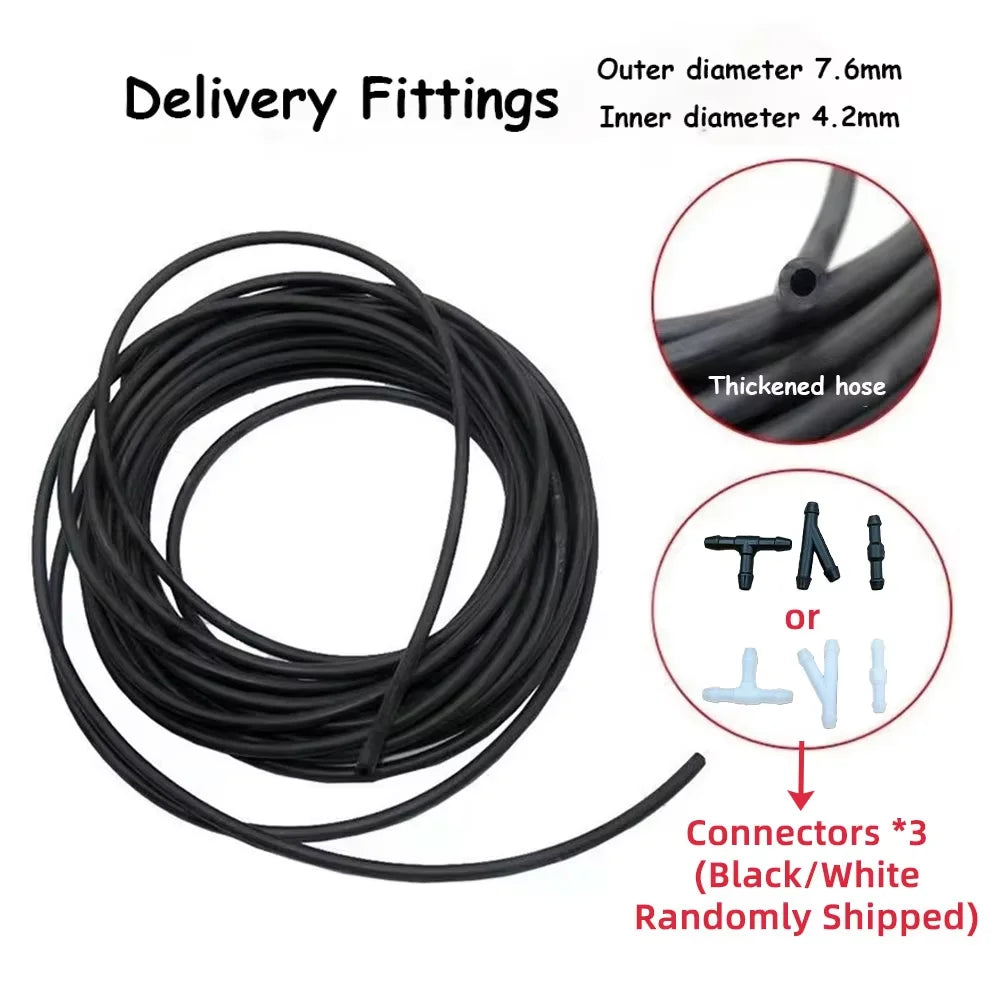 2M Car Windshield Wipers Washer Hose Automotive Wiper Blade Pipe Jet Spray Premium Automotive Accessory