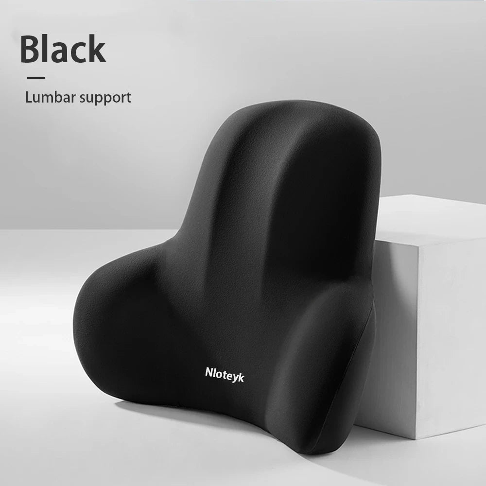 Car Neck Pillow Memory Foam Protective Lumbar Back Support Breathable SUV Truck