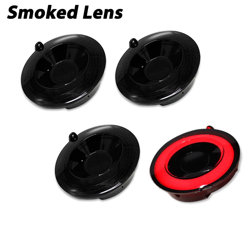 4pcs Full LED Halo Vette Tail Lamp Assemblies For 2005-2013 Chevrolet Corvette C6 Brake Light Turn Signal Lamp Parking Light