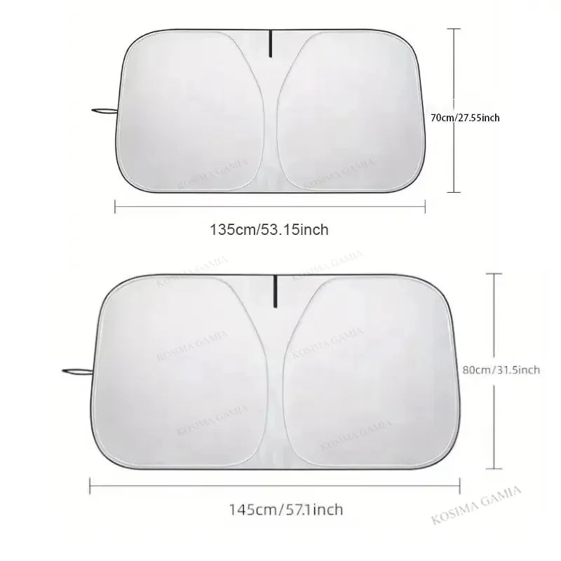 Auto Folding Sun Shade Windshield Visor Cover Car Front Window Sunshade UV