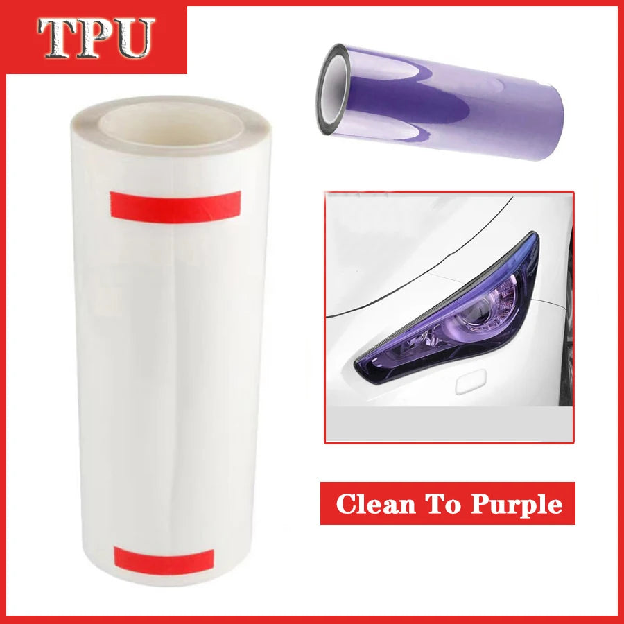 Automotive TPU Headlight Film Intelligent Light Control Car Body Protection Film Repair Scratches Photochromic Modification Film