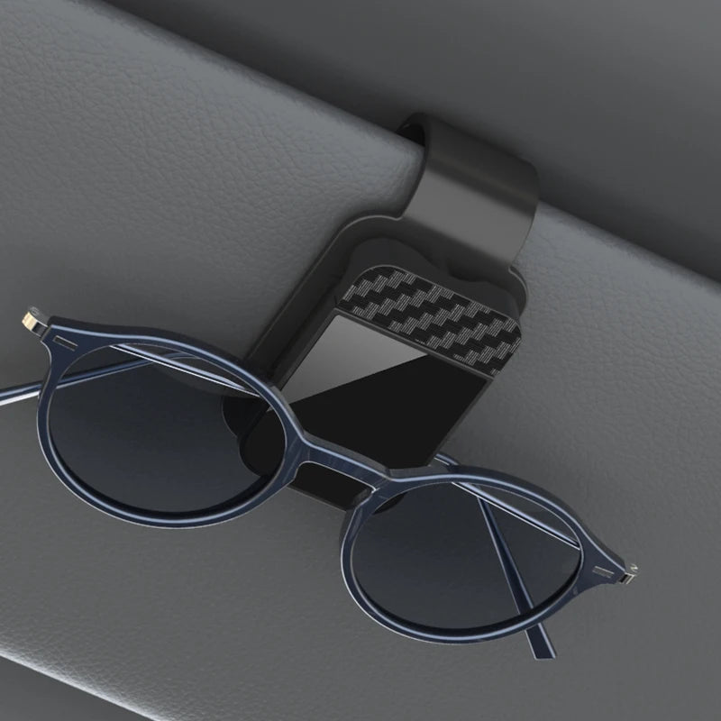 Car Sun Visor Sunglasses Clip Holder Stable Eyeglasses Hanger Card Ticket