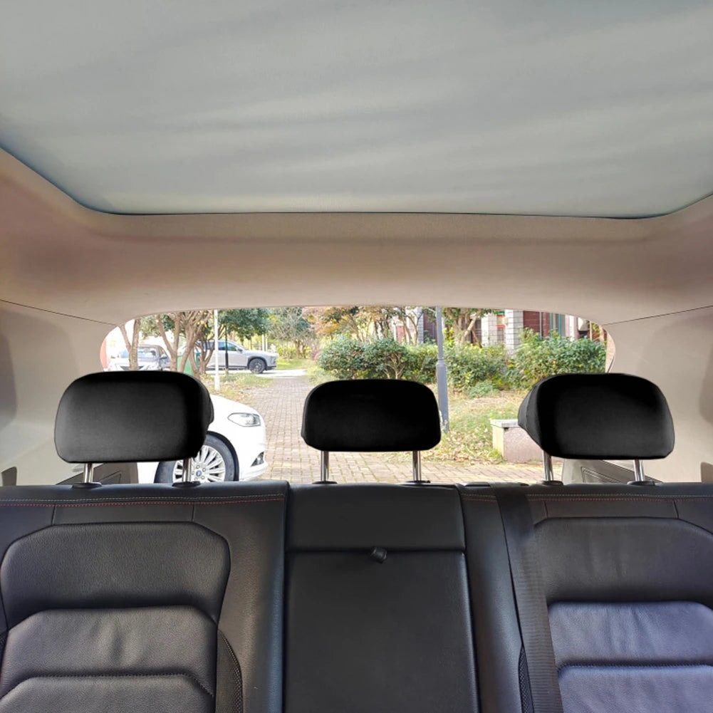 High Quality Headrest Cover 20cm X 22cm Dirt Resistant Full Coverage Grey