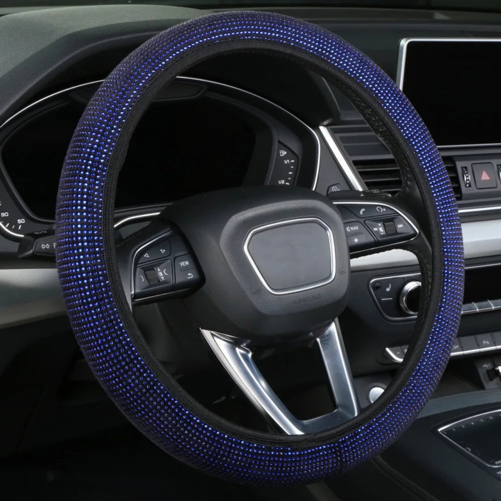 Crystal Steering Wheel Cover Bling Diamond Car Steering Wheel Cover