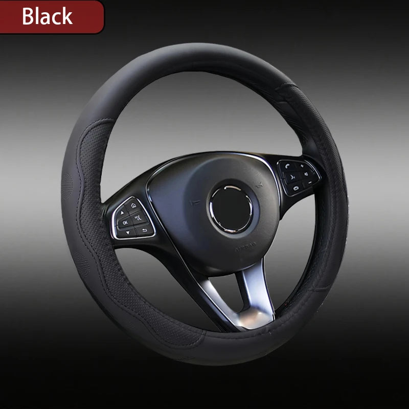 Truck steering wheel protective cover 40-50cm 16-20 "PU leather wear-resistant