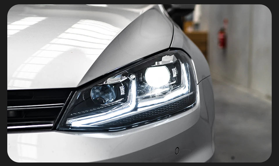 AKD Car Styling for VW Golf 7 MK7 LED Headlight 2013-2016 Golf7 DRL Dynamic Signal Head Lamp Projector Automotive Accessories