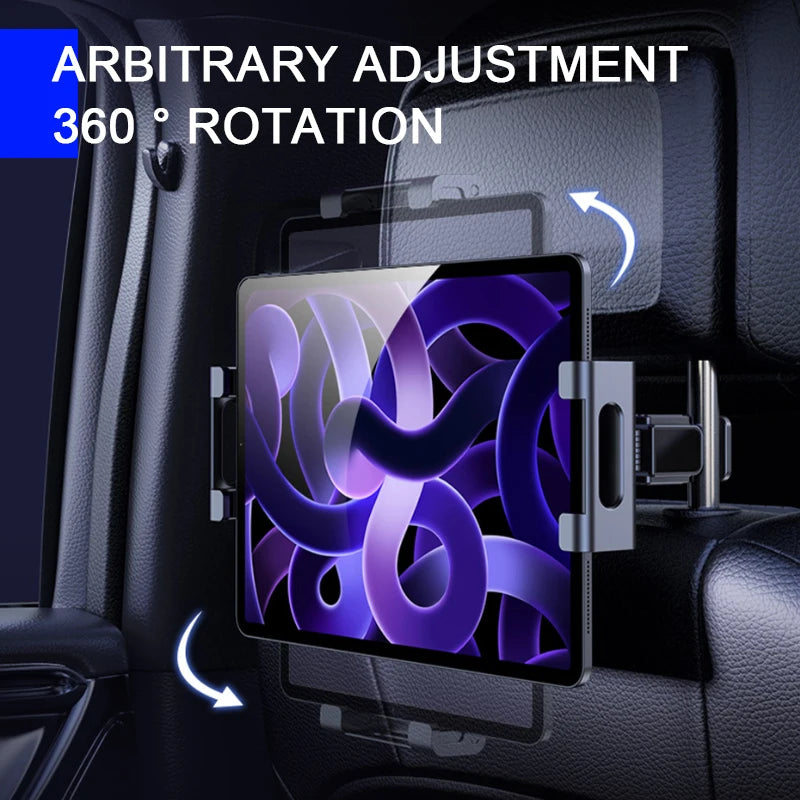 SEAMETAL Upgraded Car Headrest Phone Holder Telescopic Anti Shake Auto Table