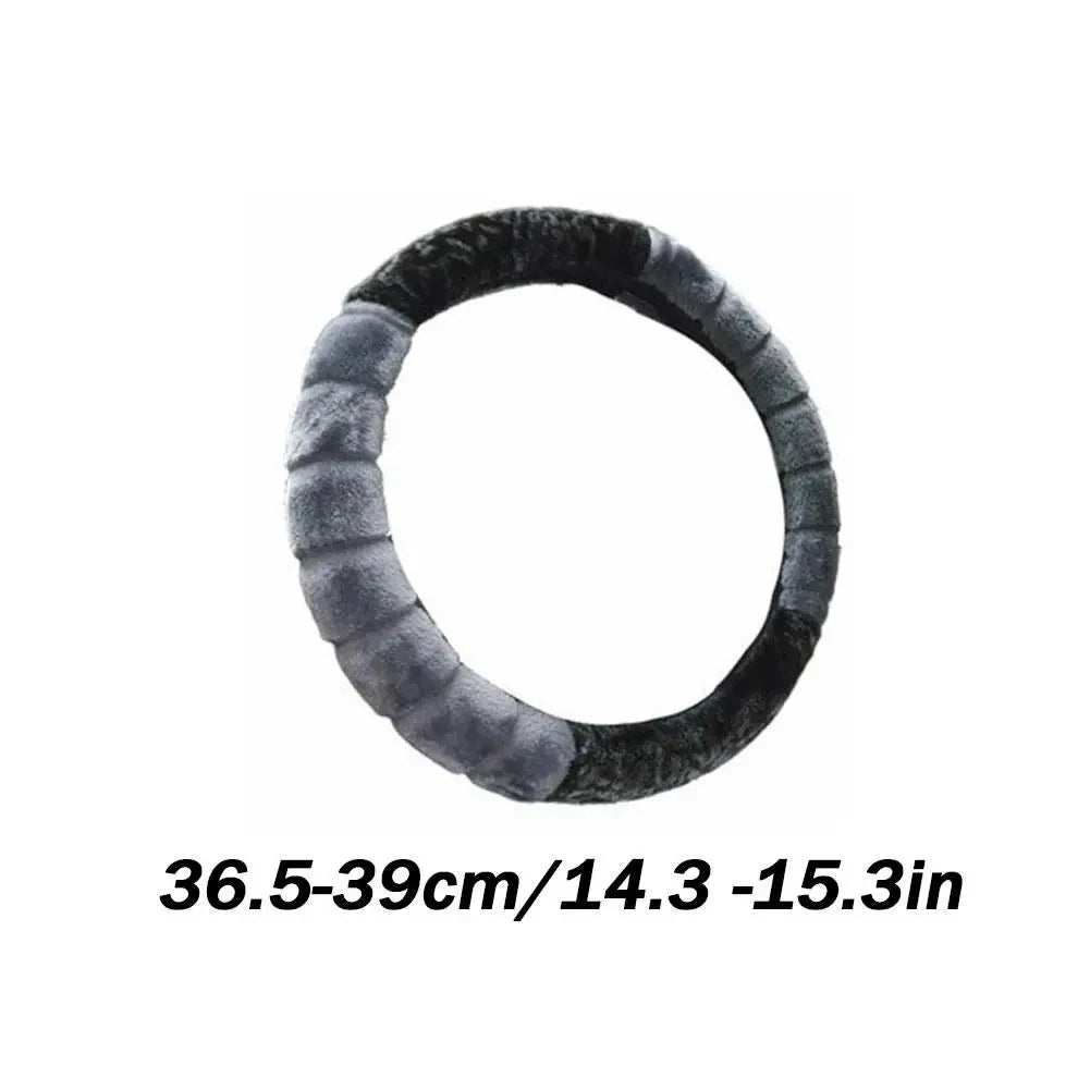 Steering Wheel Cover - Warm & Cozy Fuzzy 15 Inch Universal Protector