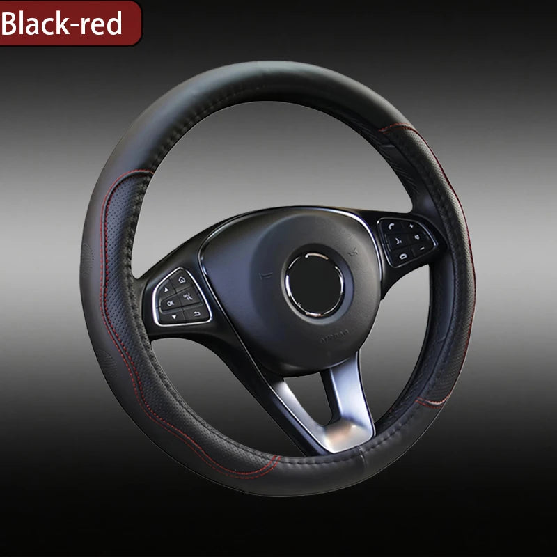 Truck steering wheel protective cover 40-50cm 16-20 "PU leather wear-resistant
