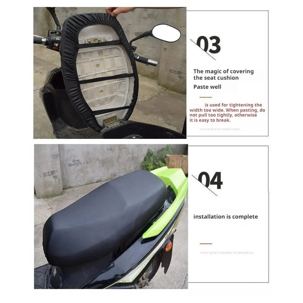 Motorcycle Seat Cover Waterproof Rain Dustproof Motorbike Scooter Cushion