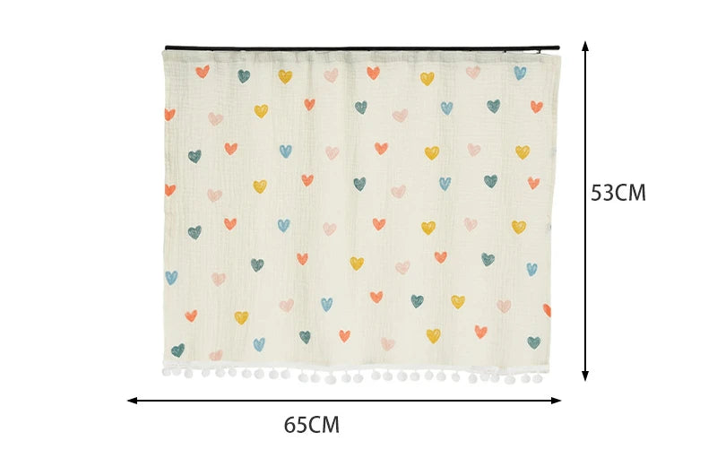 Cartoon Car Curtains Car Sunshade Side Curtains Embedded Rail Car with Sun