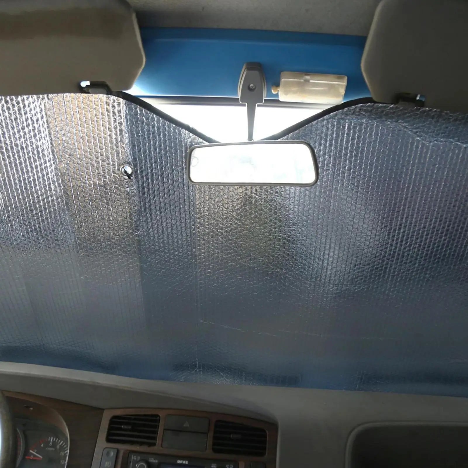 Truck Windshield Sun Shade Truck 86.5 x 31.5 Inch Front Window Sunshade Foldable