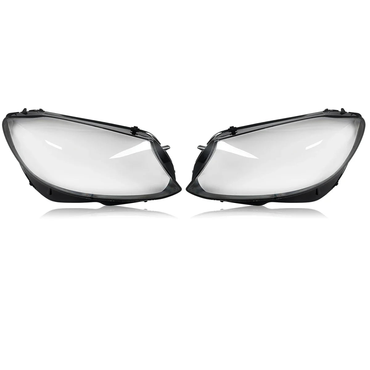 MAGICKIT Left & Right Side Headlight Cover Lens Cover For Mercedes-Benz C-Class W205 2019-2020 Car Accessories Polycarbonate