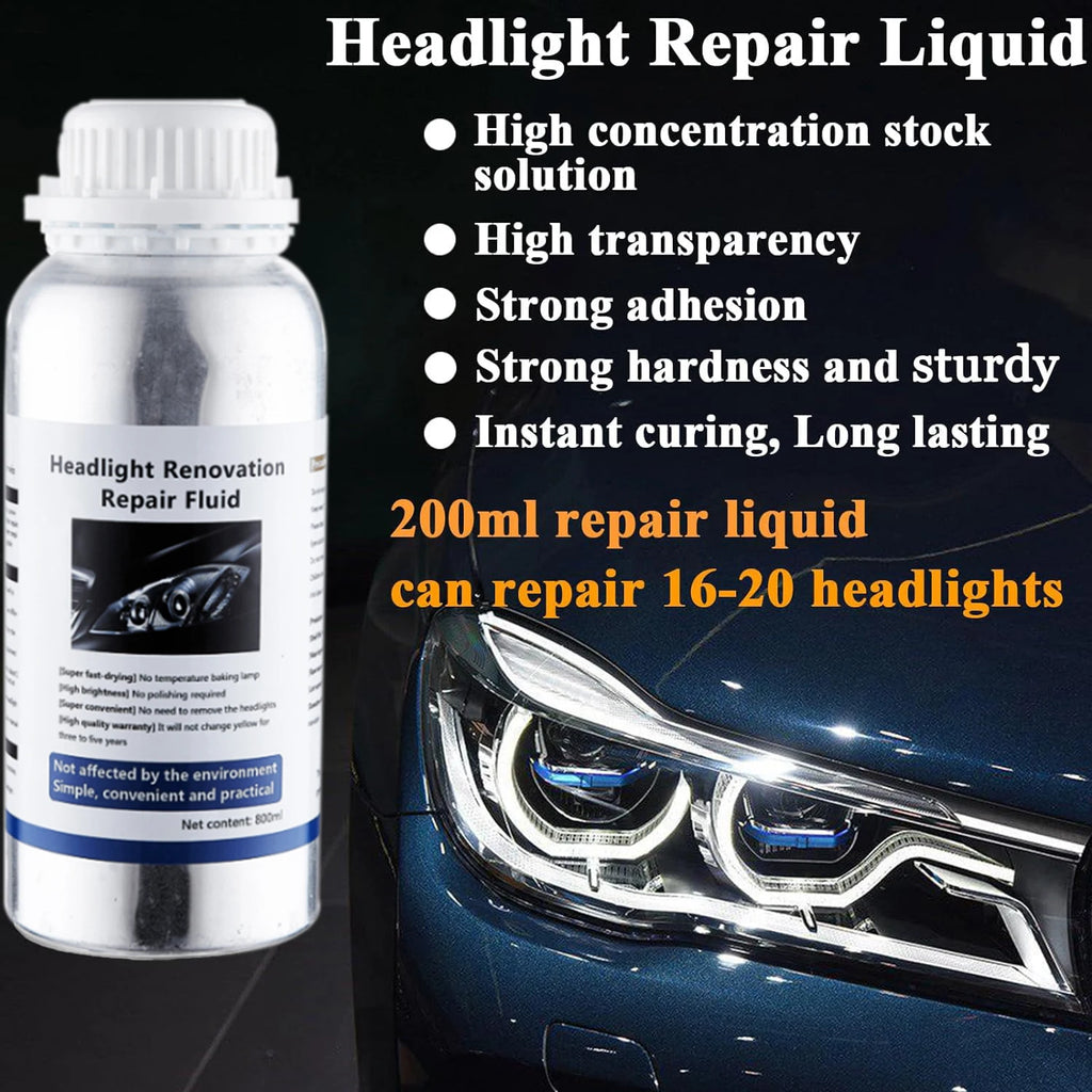 Car Headlight Repair Liquid Car Headlamp Renovation Restoration Cleaning Car Headlight Liquid Polymer Polish Auto Part headlight