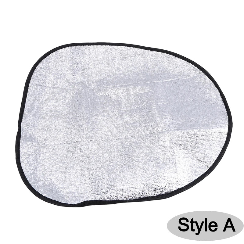 Car Steering Wheel Sun Shade Double Thick Sun Protection Foldable Anti-uv