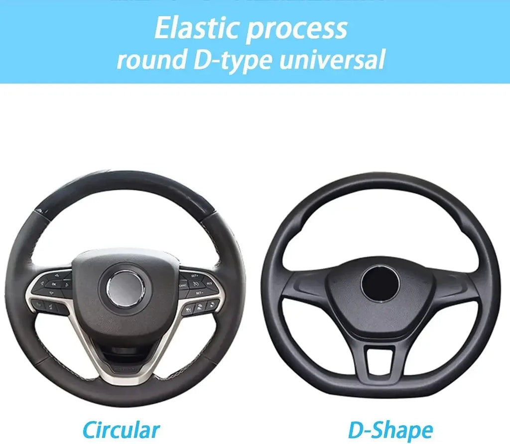 Elastic Elastic Steering Wheel Cover, Warm in Winter, Cool in Summer, Universal