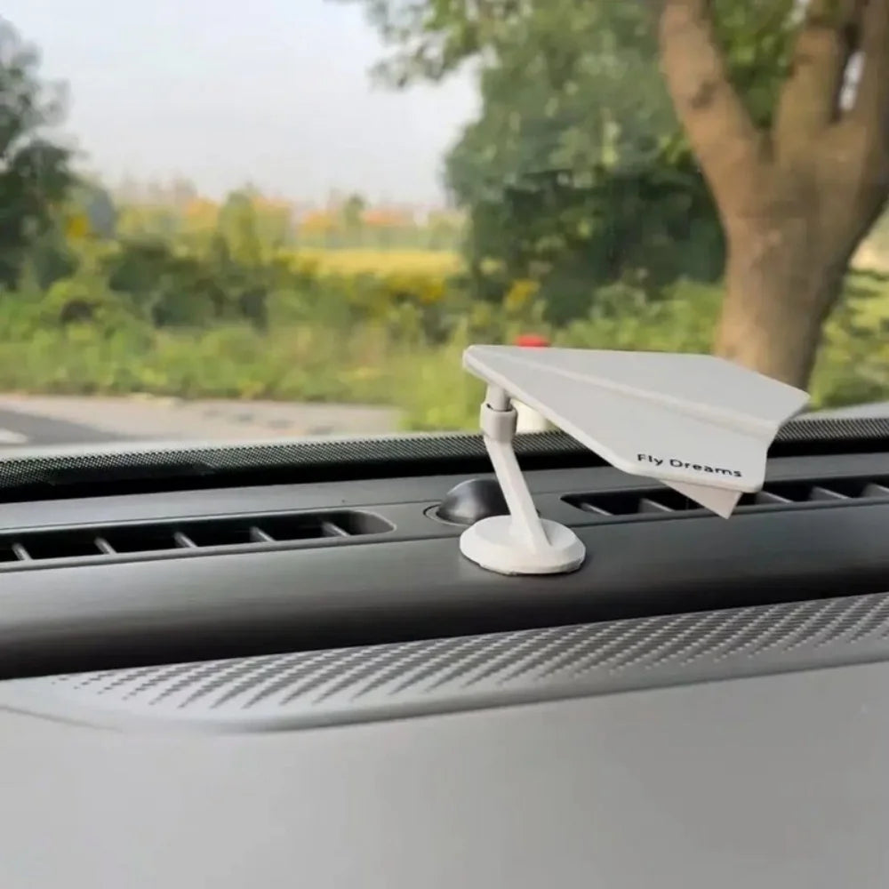 Unique Auto Turning Airplane Model Decor Car Dashboard Drift Rotating Ornaments Premium Automotive Accessory