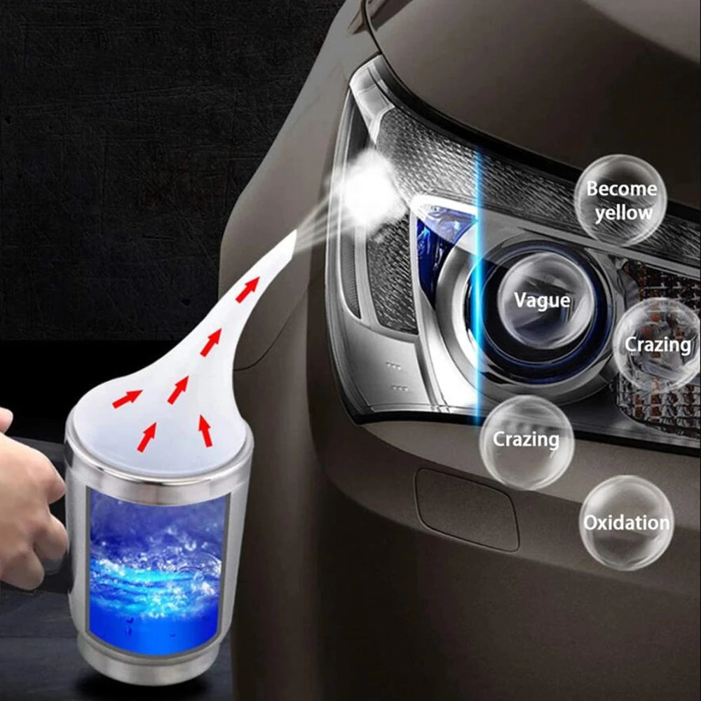 800ML Car Headlight Restoration Automotive Cleaning Kit Car Headlight Renovation Light Restoration Liquid Polymer for Headlights