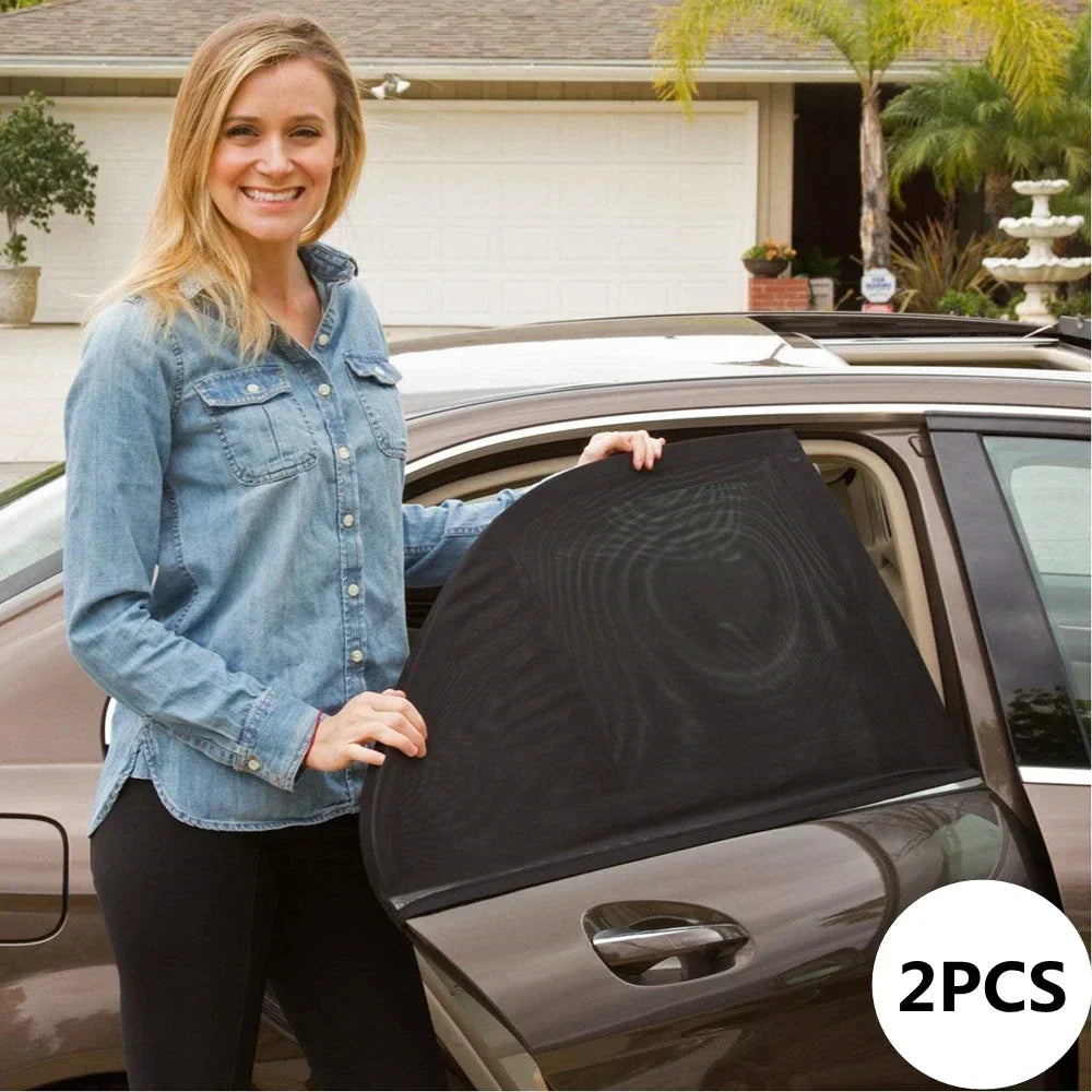 Car Window Shade Mesh 2 or 4 pcs screen window set premium window sunshade breat