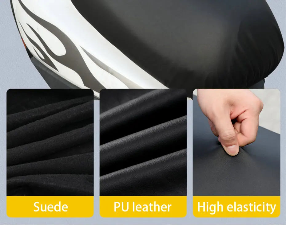 SEAMETAL Motorcycle Seat Covers Autocycle Cushion Waterproof Pu Leather Interior
