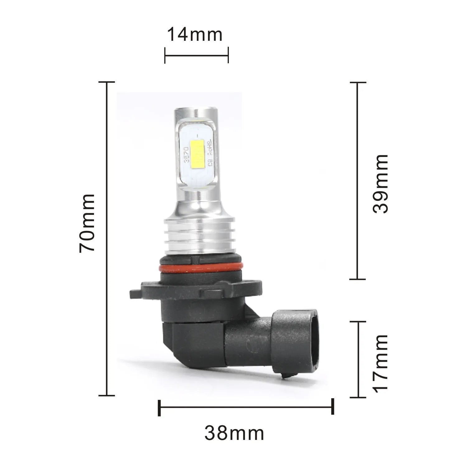 2Pcs H7 H1 H8 H9 H11 9005 9006 LED Bulbs HB3 HB4 CSP LED Super Bright Headlight DRL Lamp 6000K White 3000K Yellow 12000K Blue