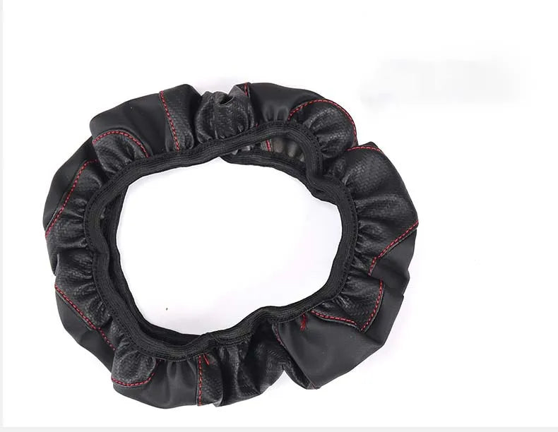 Car Steering Wheel Cover Breathable Anti Slip PU Leather Steering Covers