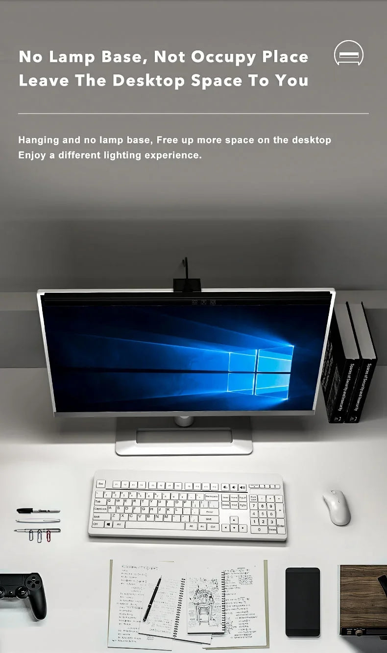 LED Monitor Light Bar 33cm LED Computer Monitor Light Bar Desk Lamp