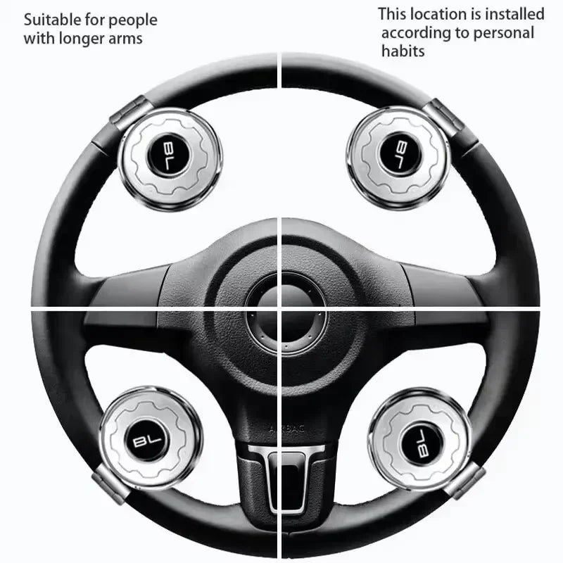 Universal Car Steering Wheel Booster Spinner Knob 360 Degree Rotation Ball