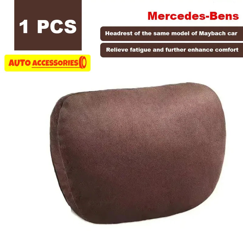 Car Headrest Neck Support Seat Maybach Design S Class Soft Universal Interior