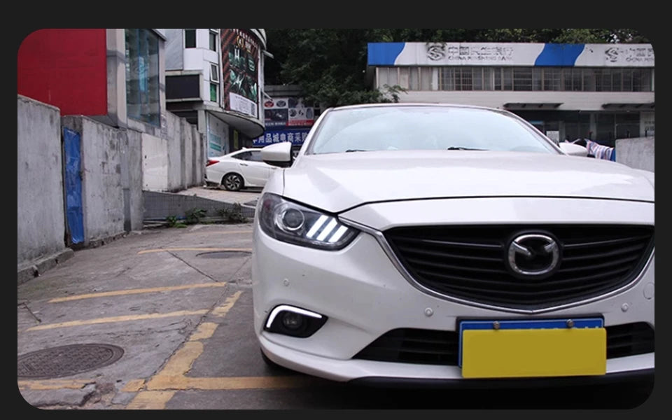 Head Lamp For Mazda 6 Atenza 2013-2017 Mustang Headlights Fog Light Day Running Light DRL H7 LED Bi Xenon Bulb Car Accessory