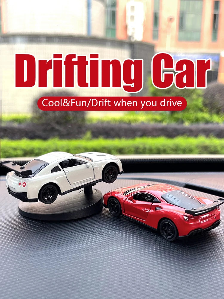 Drift Car dashboard toy model swing turning cool sports race auto ornaments Premium Automotive Accessory