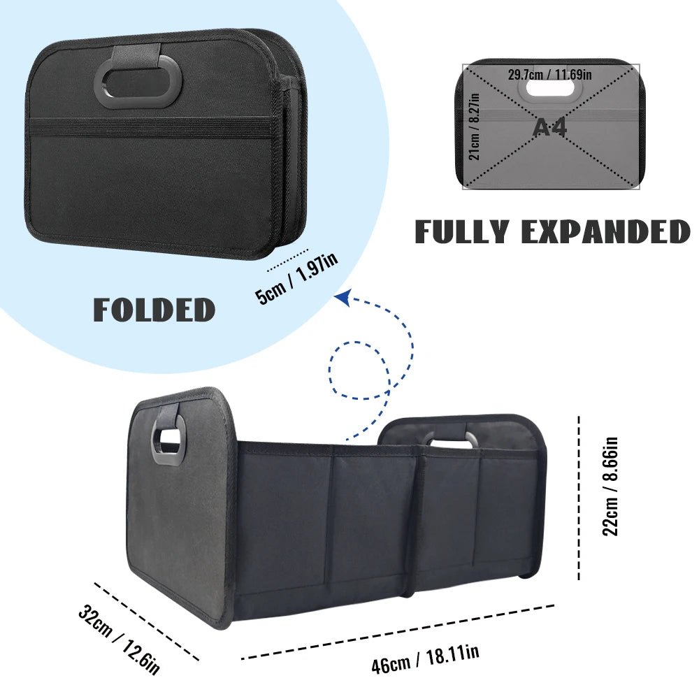 Trunk Organizer for suv Foldable portable car storage box camping outdoor Truck