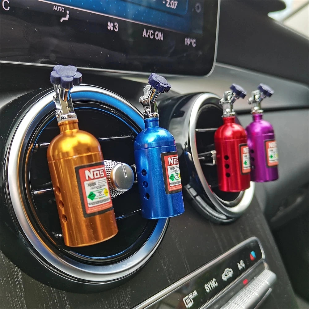 Car Air Freshener NOS Nitrogen Bottle Vent Aromatherapy Auto Aroma Flavoring SUV