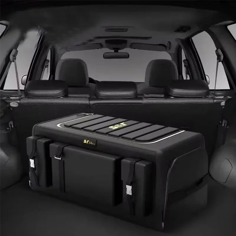 Car Trunk Storage Organizer With Lid Universal 70L SUV Truck Accessories