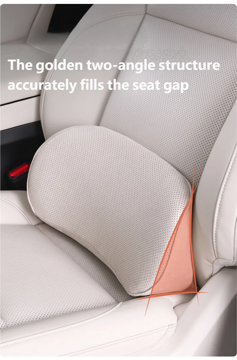 Car Memory Foam Lumbar Support Cushion Waist Pillow Backrest Seat Driver