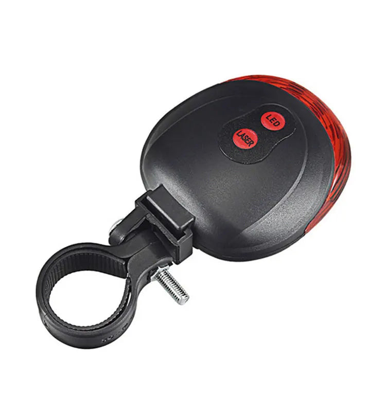 5 LED Bicycle Tail Lamp Night Riding Red Safety Warning Light Bike Tail Light Waterproof Outdoor Cycling Taillights