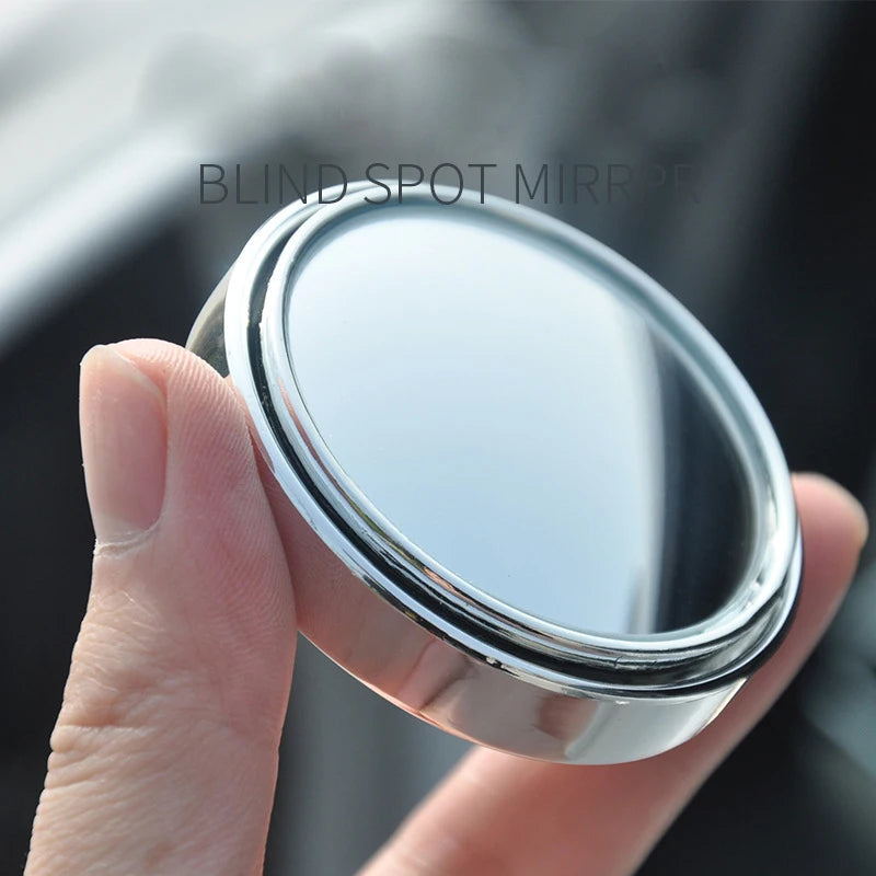 360 Degree Adjustable Blind Spot Mirror Car Auxiliary Rearview Convex Round Premium Automotive Accessory