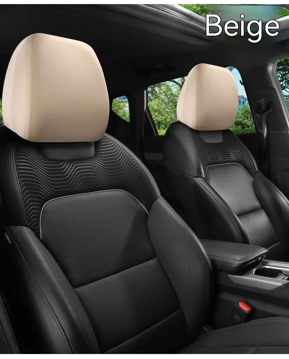 1PC Car Seat Headrest Cover Anti-Dirty Elastic Protective Interior Protector