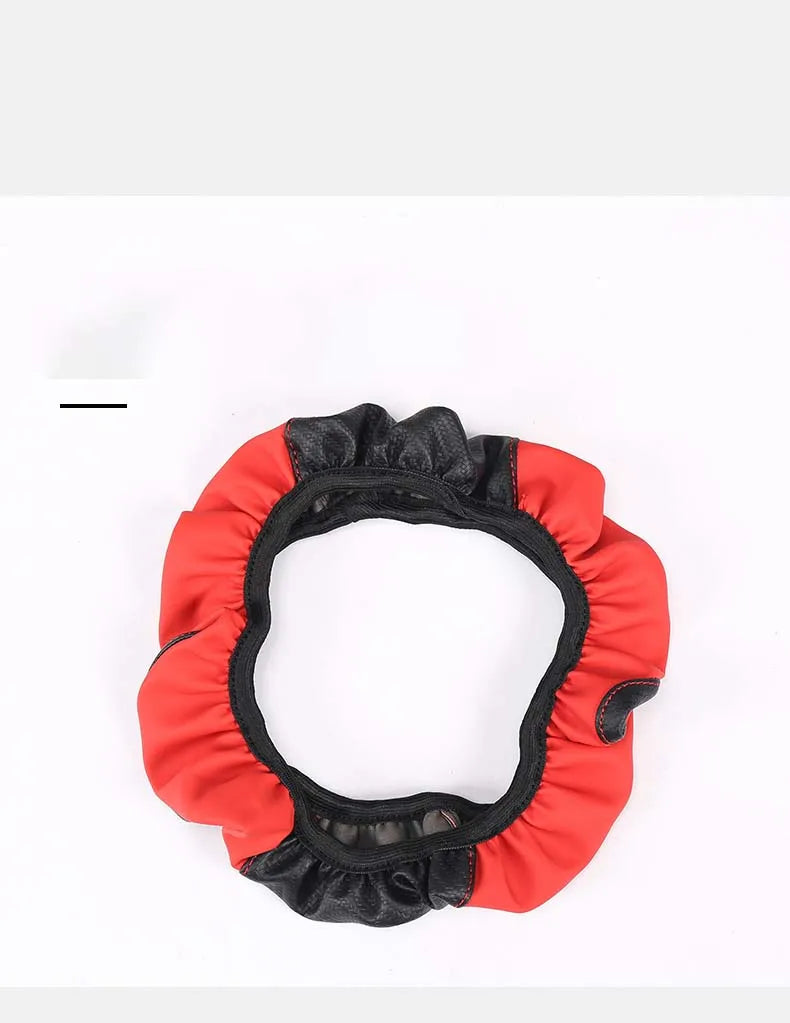 Car Steering Wheel Cover Breathable Anti Slip PU Leather Steering Covers