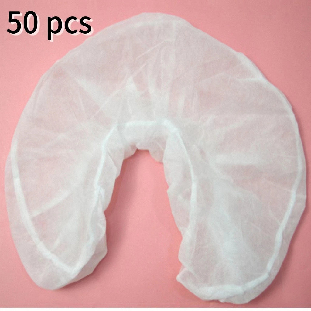 50 Pcs/pack Headrest Covers Fitted Disposable Massage Face Rest Cradle Interior