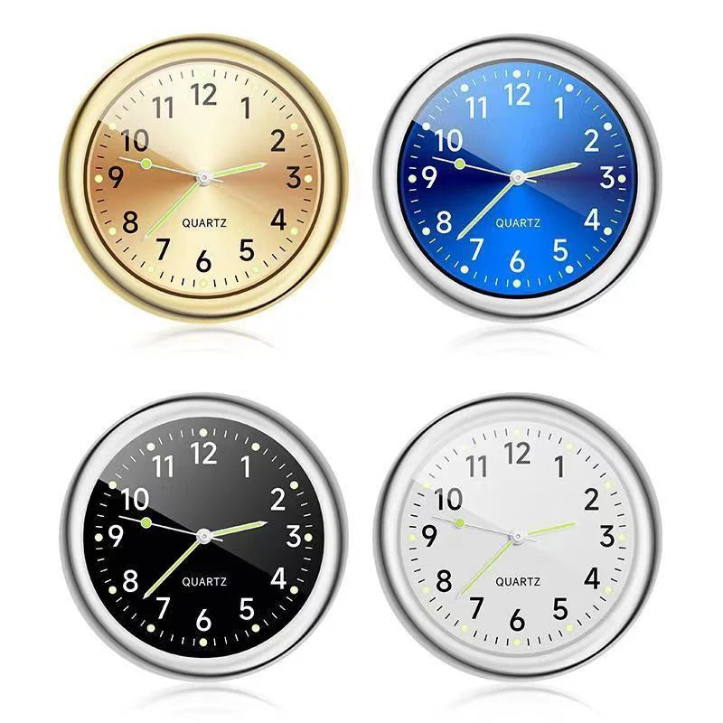 Automobile Clock Dashboard Car Interior Decor Portable Mini Decoration Luminous Premium Automotive Accessory