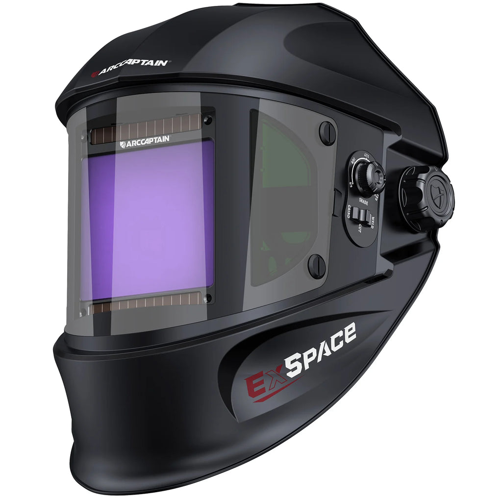 ARCCAPTAIN Welding Helmet Auto Darkening 4 Arc Sensor With 180° Panoramic Side View True Color Welding Mask ARC MIG MAG TIG CUT