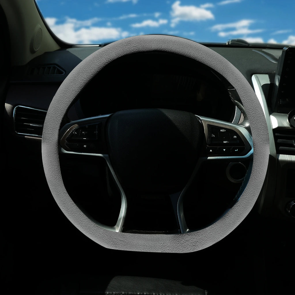 Car Steering Wheel Cover Universal for Round & D-Shaped 32cm Wheels Comfort Grip