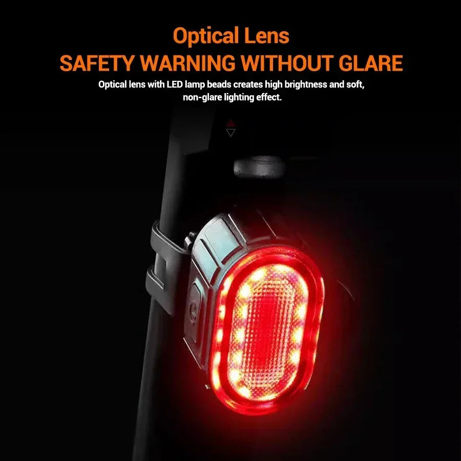 Cycling Bicycle Front Rear Light Set Bike Type C Rechargeable Flashlight Light MTB Waterproof Taillight LED Lantern Bike Parts