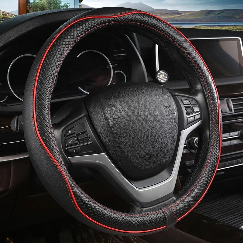 Car Steering Wheel Cover, Anti-Slip, Safety, Soft, Breathable, Heavy Duty