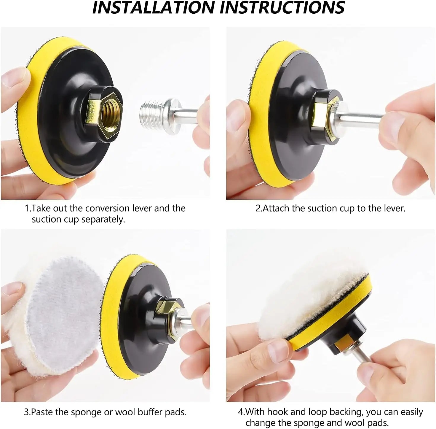 15-65 Pcs Car Headlight Repair Restoration Kit 3 Inch 75mm Sanding Plate Waxing Sponge Sanding Pad for Polishing and Sanding