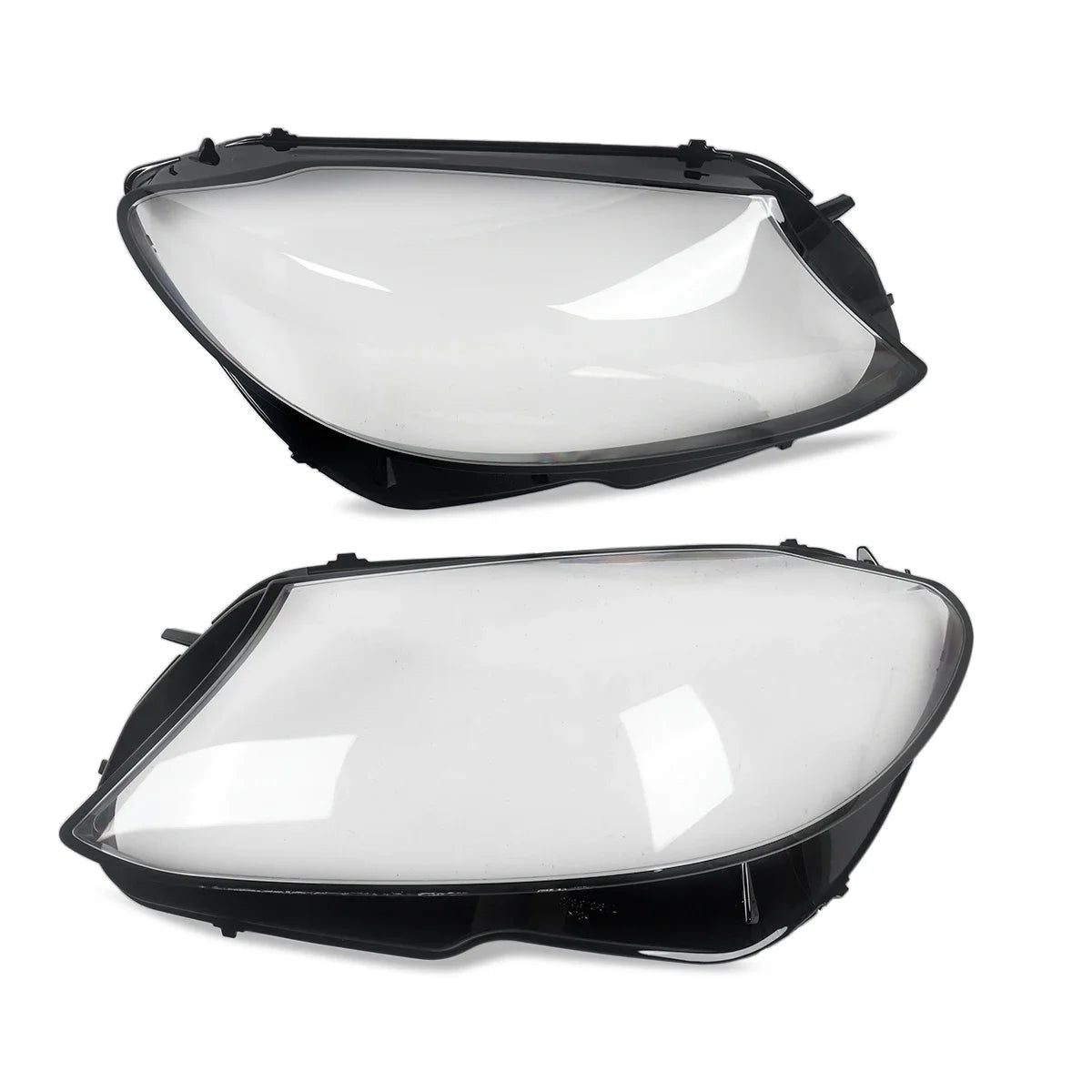 MAGICKIT Left & Right Side Headlight Cover Lens Cover For Mercedes-Benz C-Class W205 2019-2020 Car Accessories Polycarbonate